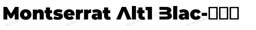 Montserrat Alt1 Blac字体转换